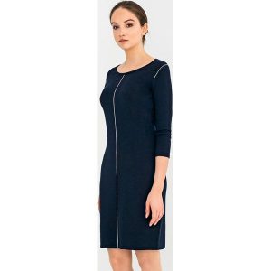 Sukienka w kolorze granatowym. Sukienki marki Far Far Fashion. W wyprzedaży za 114,95 zł.