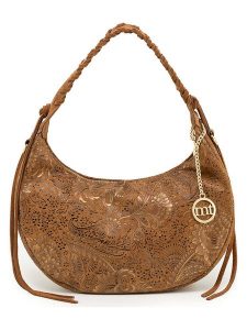 Mia Tomazzi Skórzana torebka "Biancospini" w kolorze karmelowym - 32 x 25 x 13 cm rozmiar: onesize. Brązowe torebki klasyczne Mia Tomazzi, bez wzorów, z materiału, przez ramię, bez dodatków. Za 344,95 zł.