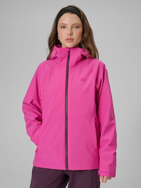 4F Kurtka przejściowa membrana 5000 damska - różowa L. Czerwone kurtki 4f, l, bez wzorów, bez kaptura. Za 299,99 zł.
