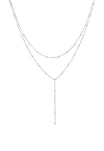 Elli Damski naszyjnik w kształcie litery Y z kulkami ze srebra próby 925 Sterling Silver Naszyjniki 1 ct. Szare naszyjniki Elli, srebrne. Za 228,99 zł.