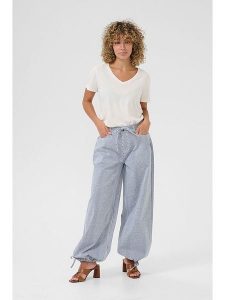 Cream Spodnie "Berta" - Relaxed fit - w kolorze błękitnym rozmiar: W28/L32. Niebieskie jeansy Cream, bez wzorów. Za 109,00 zł.