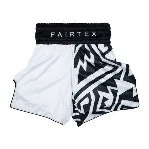 Spodenki bokserskie Fairtex Boxing BT2003 "Monochrome". Białe szorty FAIRTEX, bez wzorów, sportowe. Za 279,99 zł.
