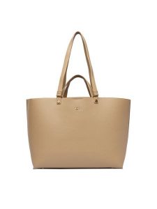 GINO ROSSI Torebka EO-LX10226 Beżowy. Brązowe shopper bag Gino Rossi, bez wzorów, z materiału, bez dodatków. Za 329,99 zł.