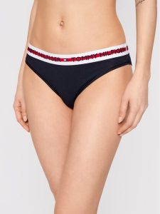 Tommy Hilfiger Figi klasyczne UW0UW02455 Granatowy. Niebieskie figi TOMMY HILFIGER, bez wzorów, z bawełny. Za 89,99 zł.
