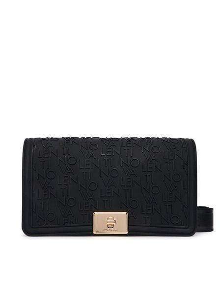 Valentino Torebka Jellies VBSA0Q09LOG Czarny. Czarne listonoszki Valentino, bez wzorów, ze skóry, bez dodatków. Za 303,99 zł.