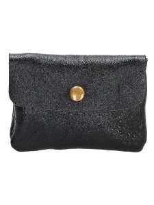 Charm Portfel "Elisa" w kolorze czarnym - 11 x 1,5 x 7,5 cm rozmiar: onesize. Czarne portfele Charm, bez wzorów, z materiału. Za 34,99 zł.