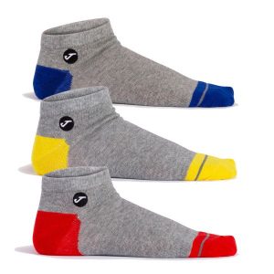 Skarpetki sportowe stopki damskie Joma Gark 3 pary. Szare skarpetki JOMA, bez wzorów, z bawełny. Za 19,99 zł.