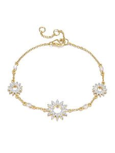 Les Favorites Pozłacana bransoletka z cyrkoniami rozmiar: onesize. Żółte bransoletki Les Favorites, z cyrkonią, pozłacane. Za 188,40 zł.