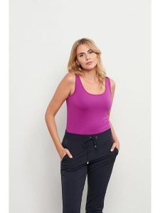 &Co Woman Top "Vesper" w kolorze fioletowym rozmiar: M. Różowe topy &Co Woman, m, bez wzorów, bez kołnierzyka, bez ramiączek. Za 87,81 zł.