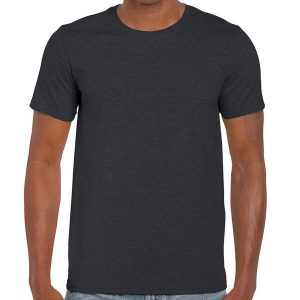 Koszulka Softstyle Dla Dorosłych Unisex. Szare bluzki GILDAN, xl, bez wzorów, sportowe, bez kołnierzyka, bez ramiączek. Za 48,99 zł.