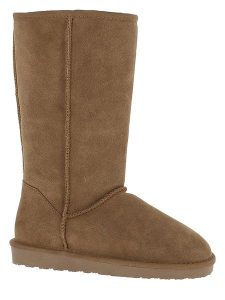 Gooce Skórzane kozaki zimowe "Elidir" w kolorze jasnobrązowym rozmiar: 38. Brązowe kozaki Gooce, na zimę, bez wzorów, z materiału, bez obcasa, bez zapięcia. Za 281,76 zł.