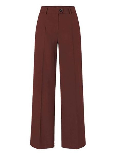 More & More Spodnie w kolorze bordowym rozmiar: 36. Czerwone spodnie z wysokim stanem More & More, bez wzorów, z materiału, z podwyższonym stanem. Za 218,05 zł.