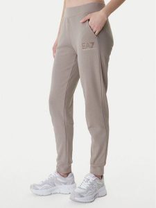 EA7 Emporio Armani Spodnie dresowe 7W000538 AF15831 Brązowy Regular Fit. Brązowe spodnie dresowe EA7 Emporio Armani, m, bez wzorów, z bawełny. Za 369,99 zł.