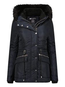 Geographical Norway Kurtka zimowa "Acam" w kolorze granatowym rozmiar: L. Niebieskie kurtki Geographical Norway, na zimę, l, bez wzorów, z puchu, bez kaptura. Za 237,17 zł.