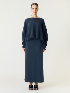 YAS Spódnica w kolorze granatowym rozmiar: S. Niebieskie spódnice YAS, na co dzień, s, bez wzorów, maxi. Za 179,95 zł.