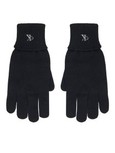 Calvin Klein Rękawiczki Damskie LV14D8019G Czarny. Czarne rękawiczki Calvin Klein, bez wzorów, z dzianiny. Za 199,99 zł.