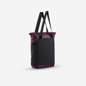 Torba podróżna Forclaz Travel Cabas 15 litrów 2w1. Czarne torby podróżne i sportowe FORCLAZ, bez wzorów, z materiału, na ramię, duże. Za 79,99 zł.