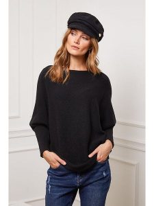 So Cachemire Sweter "Jackson" w kolorze czarnym rozmiar: S. Czarne swetry oversize So Cachemire, s, bez wzorów, z kaszmiru, bez ramiączek. Za 236,61 zł.