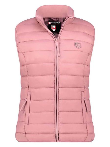 Canadian Peak Kamizelka pikowana w kolorze jasnoróżowym rozmiar: M. Różowe kamizelki Canadian Peak, m, bez wzorów, bez kołnierzyka, bez ramiączek, bez kaptura. Za 140,20 zł.