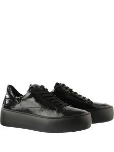 Högl Skórzane sneakersy "Illusion" w kolorze czarnym rozmiar: 40. Czarne trampki HÖGL, bez wzorów, bez zapięcia. Za 411,91 zł.