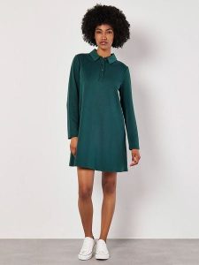Apricot Sukienka w kolorze morskim rozmiar: XS. Niebieskie sukienki Apricot, na co dzień, xs, bez wzorów, bez kołnierzyka, bez ramiączek, mini, proste. Za 83,62 zł.