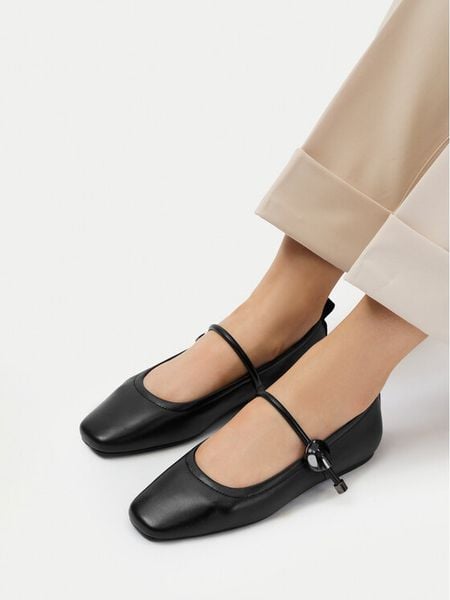 MEXX Baleriny EO-CC2553-1 Czarny. Czarne balerinki Mexx, bez wzorów, ze skóry, bez obcasa, bez zapięcia. Za 269,99 zł.
