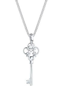Elli DIAMONDS Naszyjnik krótki z diamentami Srebro 925 Sterling Damski Naszyjnik dla kobiet z kluczem z diamentem (0.003 ct) Naszyjniki 1 ct. Białe naszyjniki Elli DIAMONDS, z diamentem, srebrne. Za 473,99 zł.