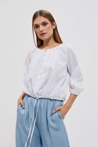 Bawełniana koszula. Koszule MOODO, xl, bez wzorów, z bawełny, bez kołnierzyka, bez ramiączek. W wyprzedaży za 35,99 zł.