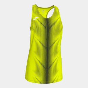 Damski tank top Joma Olympie. Czarne topy JOMA, bez wzorów, sportowe, bez kołnierzyka, bez ramiączek. W wyprzedaży za 117,15 zł.