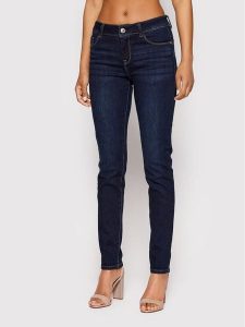 Morgan Jeansy 211-POM.P Granatowy Slim Fit. Niebieskie jeansy Morgan, bez wzorów, z bawełny. Za 129,99 zł.