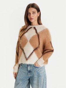 ViCOLO Sweter 55042F Écru Regular Fit. Swetry klasyczne ViCOLO, bez kołnierzyka. Za 549,99 zł.