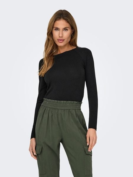 JDY Koszulka w kolorze czarnym rozmiar: XXL. Czarne bluzki JDY, xxl, bez wzorów, bez kołnierzyka, bez ramiączek. Za 65,85 zł.