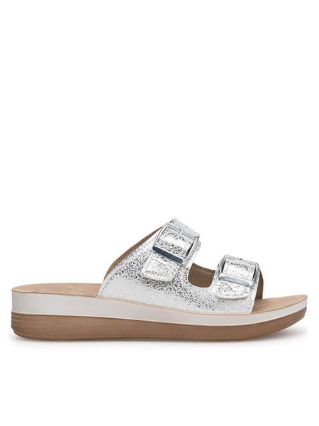 Inblu Klapki FT020400 Srebrny. Szare klapki Inblu, bez wzorów, z syntetyku, bez obcasa. Za 119,99 zł.