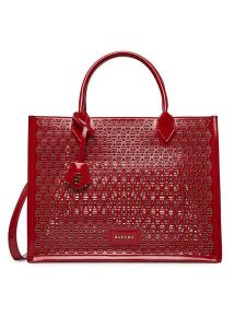 Badura Torebka WENN-02 Czerwony. Czerwone shopper bag Badura, bez wzorów, z materiału, bez dodatków. Za 299,99 zł.