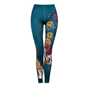 Legginsy sportowe damskie DEEP TRIP Garden. Legginsy DEEP TRIP, bez wzorów, z elastanu, z podwyższonym stanem. Za 179,00 zł.
