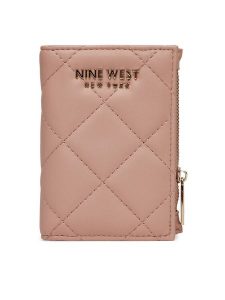 Nine West Portfel NW-W1-006-SS25 Różowy. Czerwone portfele Nine West, bez wzorów, z materiału. Za 59,99 zł.