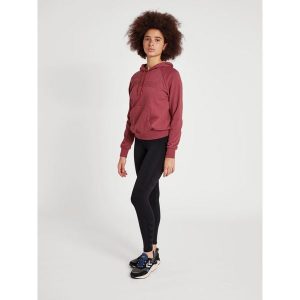 Damska bluza z kapturem Hummel Noni 2.0. Czerwone bluzy Hummel, xl, bez wzorów, z bawełny, z kapturem. Za 203,50 zł.