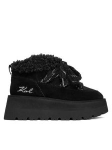 KARL LAGERFELD Śniegowce KL48632 Czarny. Czarne buty zimowe KARL LAGERFELD, ze skóry, bez obcasa, bez zapięcia. Za 779,99 zł.