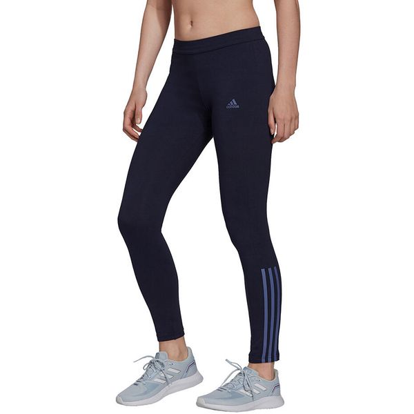 Legginsy damskie adidas Essentials Fitted. Białe legginsy ADIDAS, bez wzorów, z bawełny, z podwyższonym stanem, długie. Za 112,99 zł.