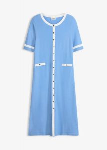 Sukienka dzianinowa z wiskozą. Czarne sukienki bonprix, bez wzorów, z dzianiny, eleganckie, bez kołnierzyka, bez ramiączek. Za 139,99 zł.
