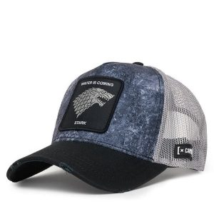 Czapka z daszkiem Capslab. Szare czapki CapsLab, bez wzorów. Za 149,99 zł.