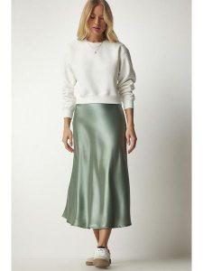 Happiness Istanbul Spódnica w kolorze zielonym rozmiar: 40. Zielone spódnice Happiness Istanbul, na co dzień, bez wzorów, maxi. Za 73,99 zł.