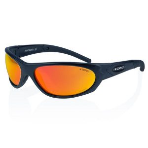 Okulary przeciwsłoneczne MILITARY MARINES Matt Black Red REVO + ETUI. Czarne okulary przeciwsłoneczne OPC. Za 179,99 zł.