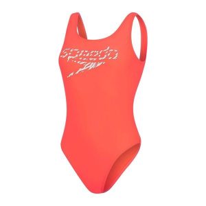 Strój kąpielowy damski Speedo Logo Deep. Białe stroje jednoczęściowe Speedo, bez wzorów. Za 122,76 zł.
