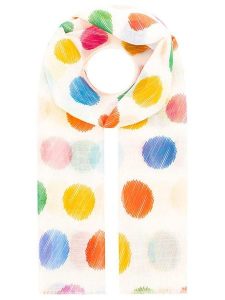 Zwillingsherz Szal "Points" w kolorze białym ze wzorem - 180 x 84 cm rozmiar: onesize. Białe szaliki Zwillingsherz, bez wzorów, z materiału. Za 62,32 zł.