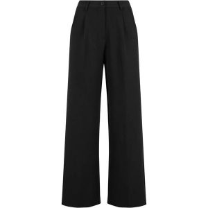 Damskie Spodnie Z Szerokimi Nogawkami. Czarne spodnie dresowe Urban Classics, bez wzorów. Za 153,99 zł.