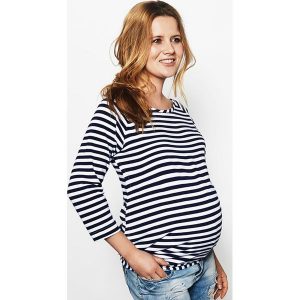 Bluzka w kolorze czarno-białym do karmienia. Bluzki marki Cool Mama. W wyprzedaży za 84,95 zł.