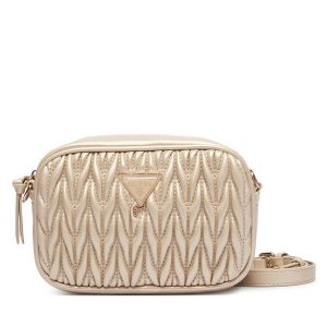 Torebka Guess. Żółte listonoszki Guess, z aplikacjami, bez dodatków. Za 264,99 zł.