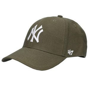Czapka z daszkiem dla dorosłych 47 Brand New York Yankees. Zielone czapki 47 Brand, bez wzorów, sportowe. Za 109,99 zł.
