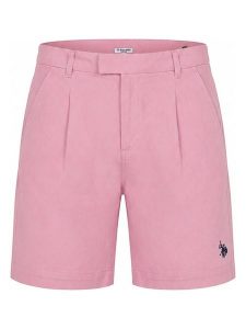 U.S. Polo Assn. Szorty w kolorze jasnoróżowym rozmiar: M. Różowe szorty U.S. Polo Assn., bez wzorów, z bawełny. Za 163,95 zł.